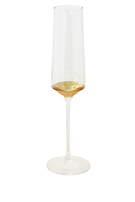 Estelle Champagne Flute Crystal Glasses, Set of 2